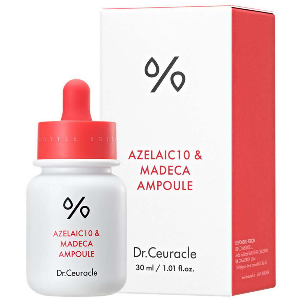 Сироватка з азелаїновою кислотою 10% та мадекасосидом Dr.Ceuracle Azelaic 10 & Madeca Ampoule 30 ml