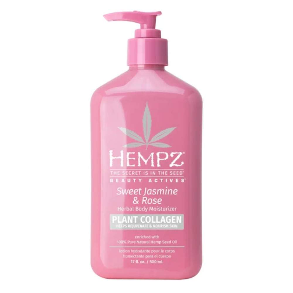 Молочко для тіла з колагеном "Жасмин - Троянда" Hempz Sweet Jasmine & Rose Herbal Body Moisturizer 500 мл