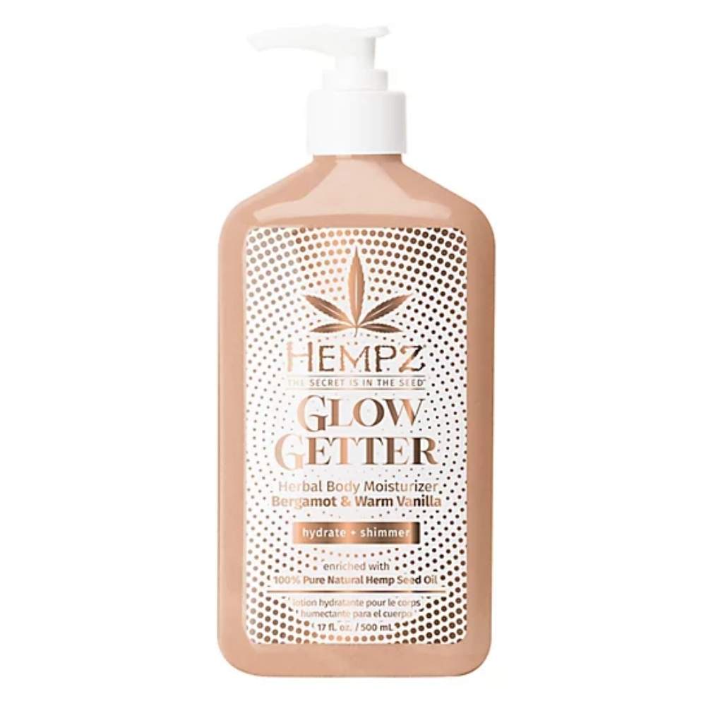 Молочко для тіла з шиммером "Бергамот та тепла ваніль" Hempz Glow Getter Shimmer  Bergamot & Warm Vanilla Herbal Body Moisturizer 500 ml