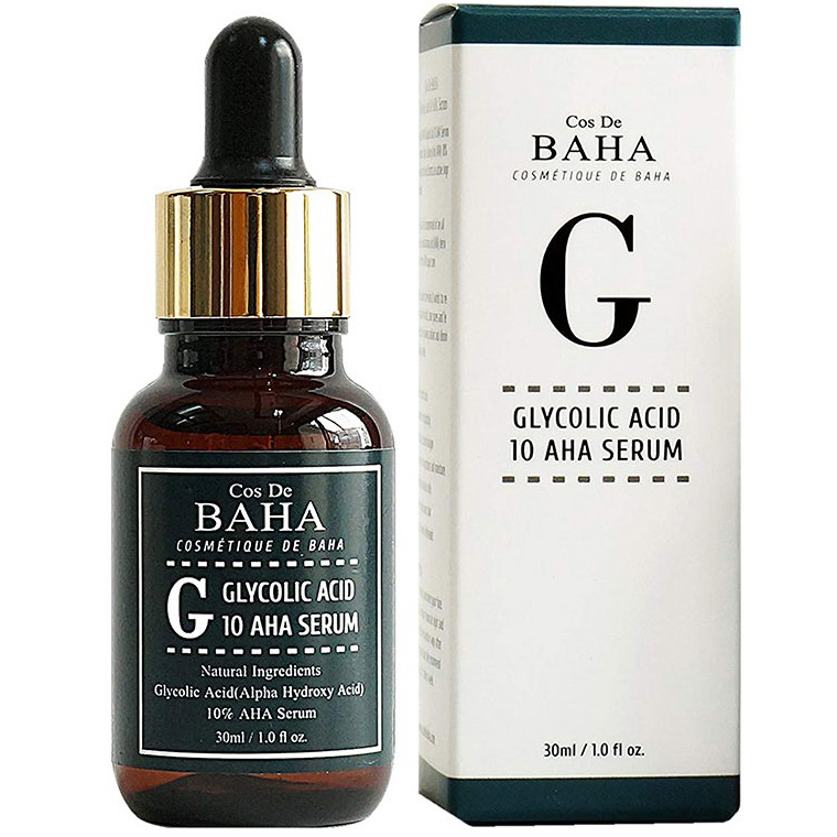 Сироватка-пілінг з гліколевою кислотою Cos De Baha Glycolic Acid 10 AHA Serum 30 ml