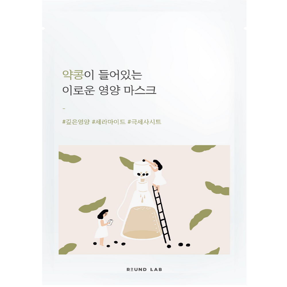 Поживна тканинна маска з екстрактом чорних соєвих бобів ROUND LAB Soybean Nourishing Mask Sheet 27 ml