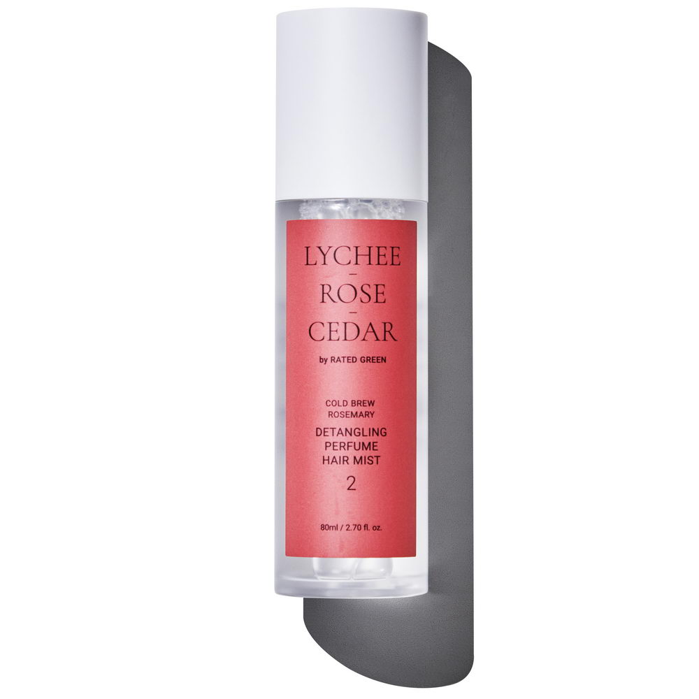 Парфумований міст для волосся 2 (лічі-троянда-кедр) RATED GREEN DETANGLING PERFUME HAIR MIST-2 LYCHEE-ROSE-CEDAR 80 мл