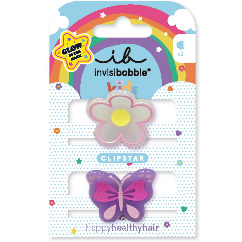 Заколка для волосся invisibobble CLIPSTAR GLOW KIDS Happy Flower