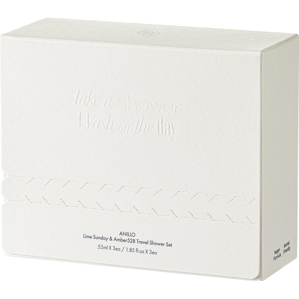 Набір для тіла anillO Lime Sunday & Amber528 Travel Shower Kit 55 мл * 3 шт