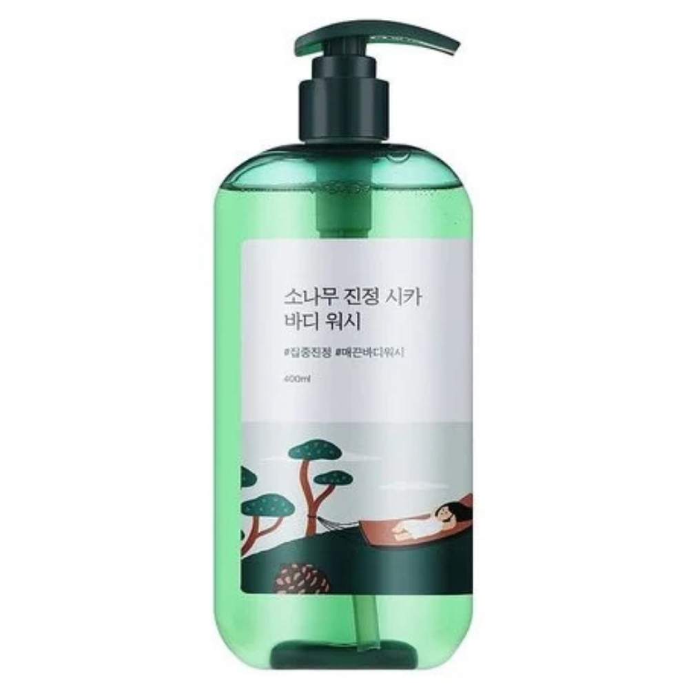 Заспокійливий гель для душу з екстрактом голок сосни ROUND LAB Pine Calming Cica Body Wash 400 ml