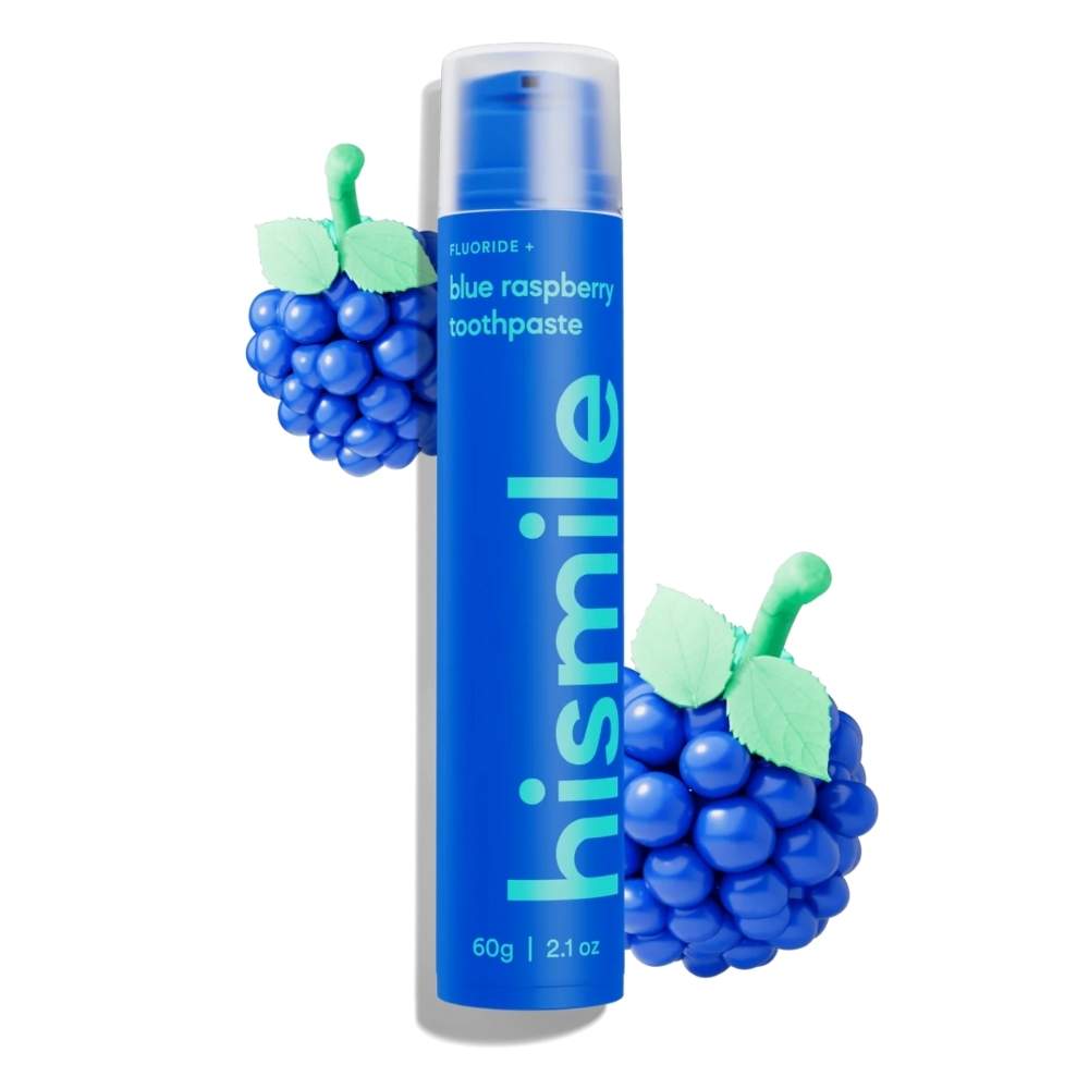 Зубна паста зі смаком блакитної малини Hismile Blue Raspberry Toothpaste 60g