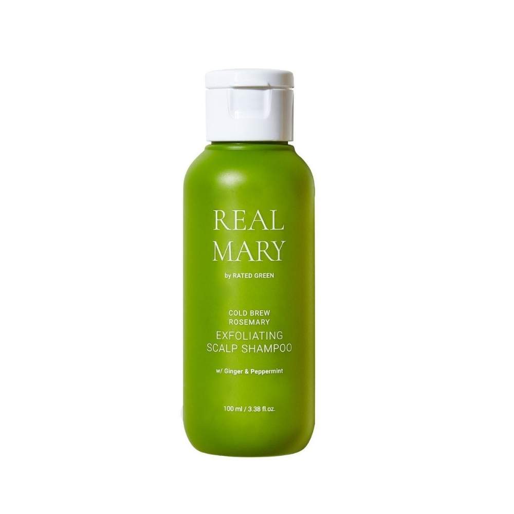 міні Глибокоочищаючий шампунь з соком розмарину RATED GREEN REAL MARY EXFOLIATING SCALP SHAMPOO 100 ml