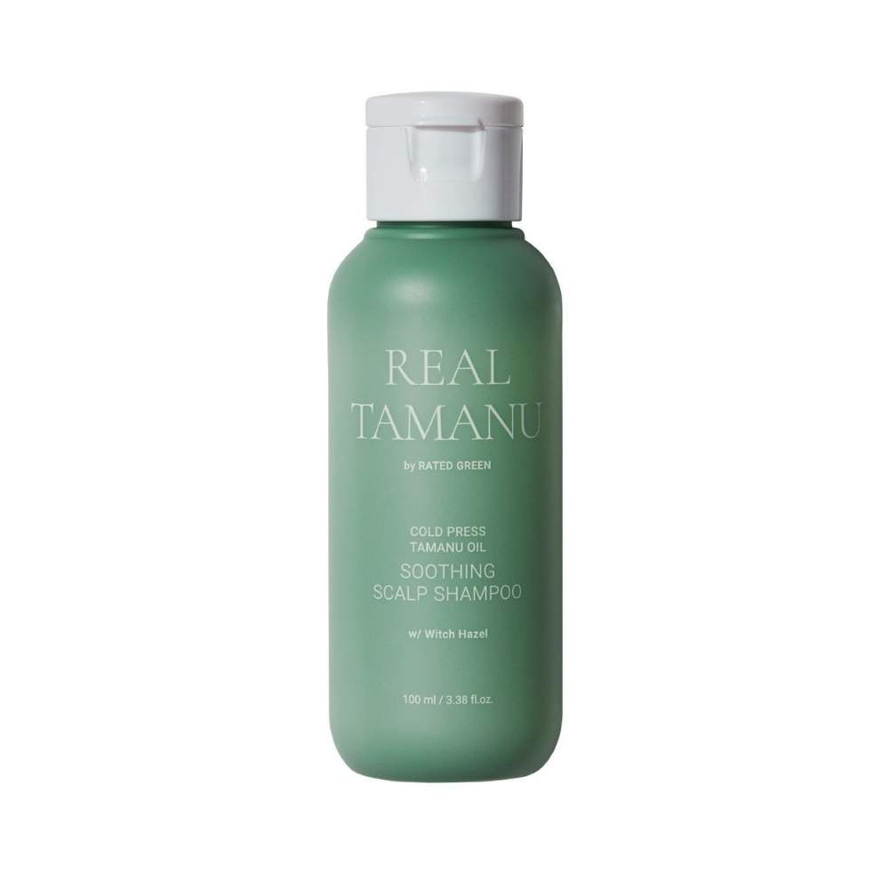 міні Заспокійливий шампунь для волосся з маслом таману  RATED GREEN REAL TAMANU TAMANU OIL SOOTHING SCALP SHAMPOO 100 ml