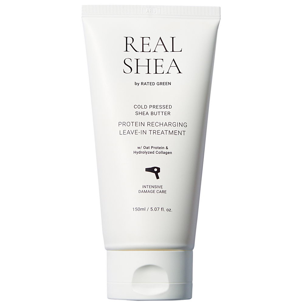 Відновлюючий термозахисний крем для волосся RATED GREEN REAL SHEA PROTEIN RECHARGING LEAVE-IN TREATMENT 150ml