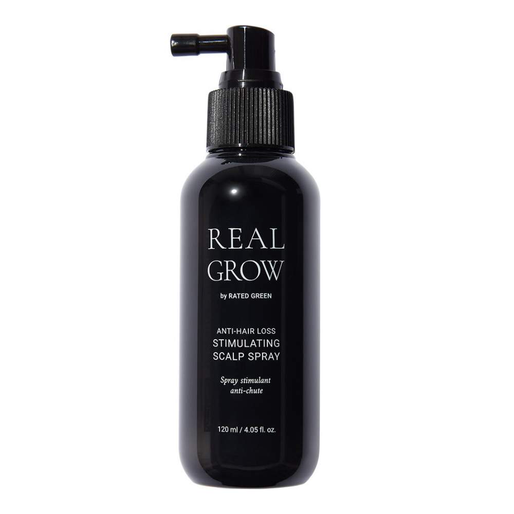 Стимулюючий спрей від випадіння волосся  RATED GREEN REAL GROW ANTI HAIR LOSS STIMULATING SCALP SPRAY 120ML