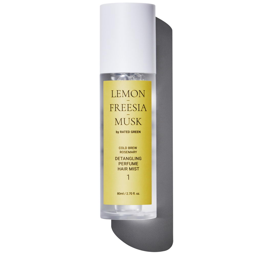 Парфумований міст для волосся 1 (лимон-фрезія-мускус) RATED GREEN DETANGLING PERFUME HAIR MIST-1 LEMON-FREESIA-MUSK 80 мл