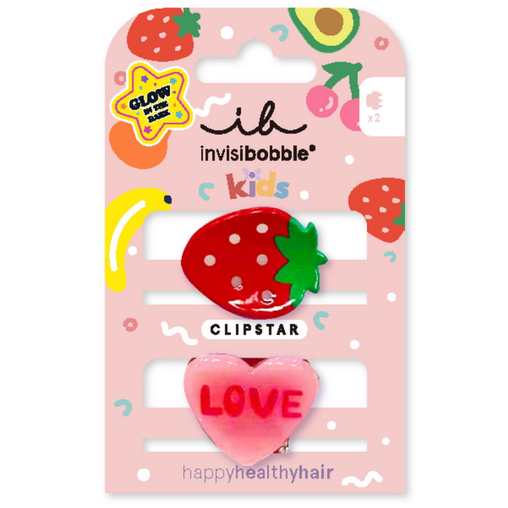 Заколка для волосся invisibobble CLIPSTAR GLOW KIDS Frutti Strawberry