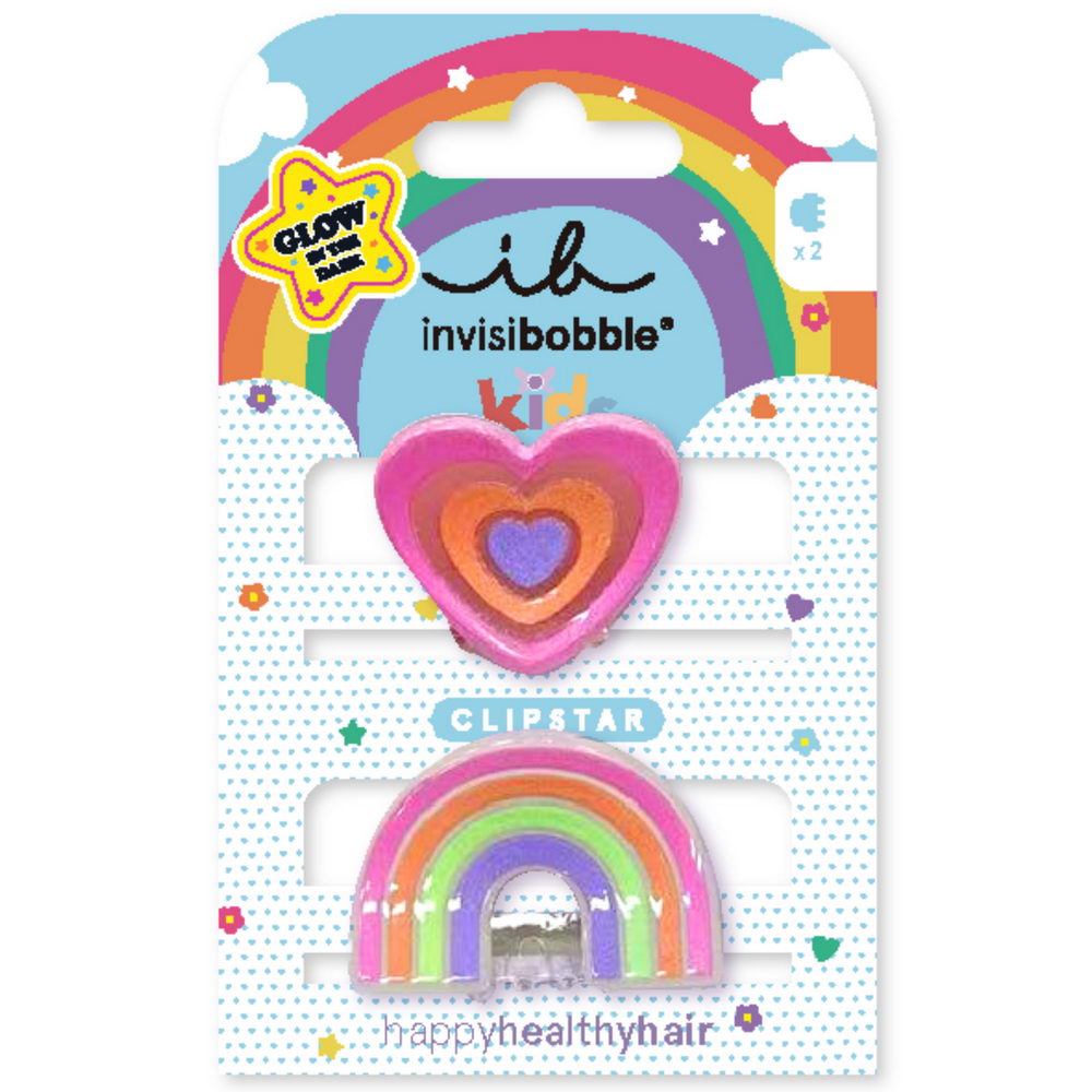 Заколка для волосся invisibobble CLIPSTAR GLOW KIDS Happy Heart