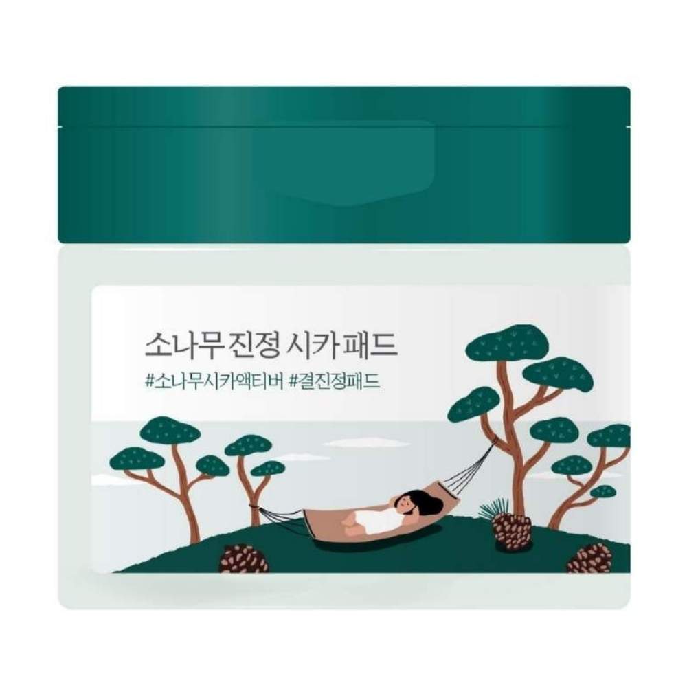 Заспокійливі пілінг-педи з екстрактом голок сосни ROUND LAB Pine Calming Cica Pad 50 шт