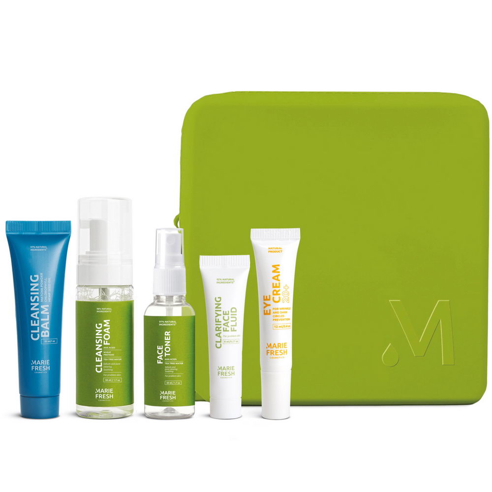 Тревел набір Marie Fresh Cosmetics Travel Set для проблемної шкіри обличчя