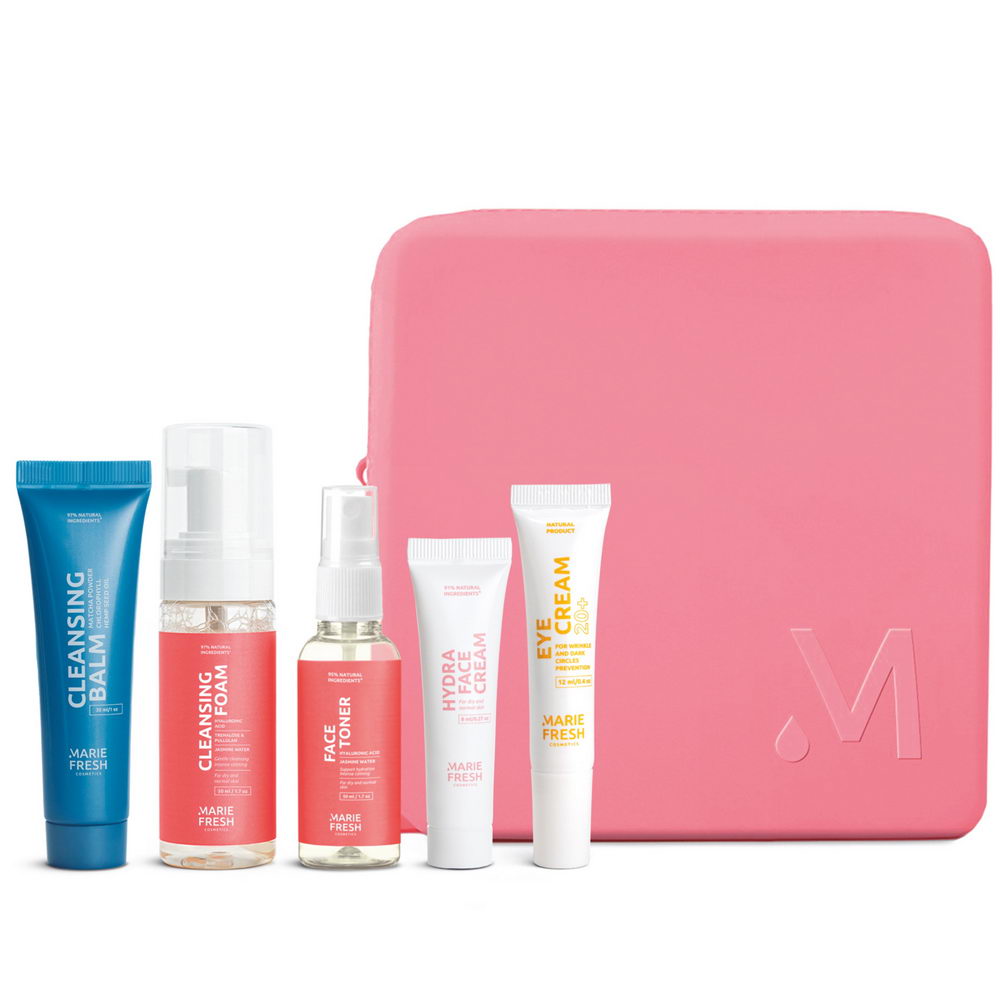 Тревел набір Marie Fresh Cosmetics Travel Set для сухої та нормальної шкіри обличчя