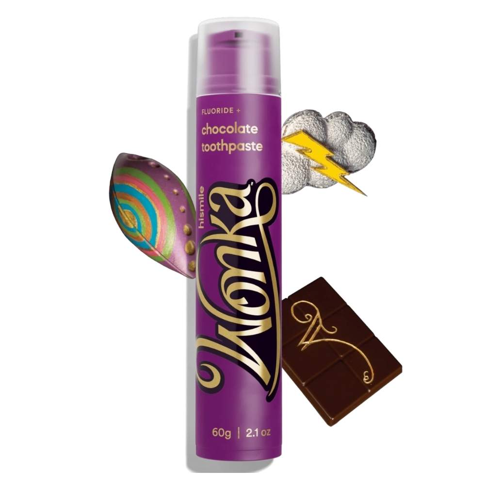 Зубна паста зі смаком шоколаду Hismile Wonka Chocolate Toothpaste 60g