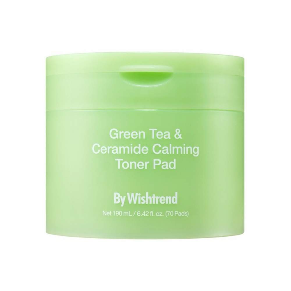 Заспокійливі охолоджуючі тонер-пади Green Tea Ceramide Calming Toner Pad 70 шт