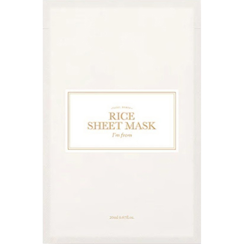 Зволожуюча тканинна маска з екстрактом рису I’m from Rice Sheet Mask 1 шт