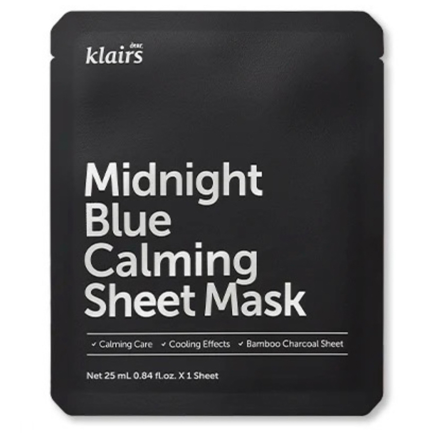 Тканева маска  для обличчя Dear, Klairs Midnight Blue Calming Mask 1 шт