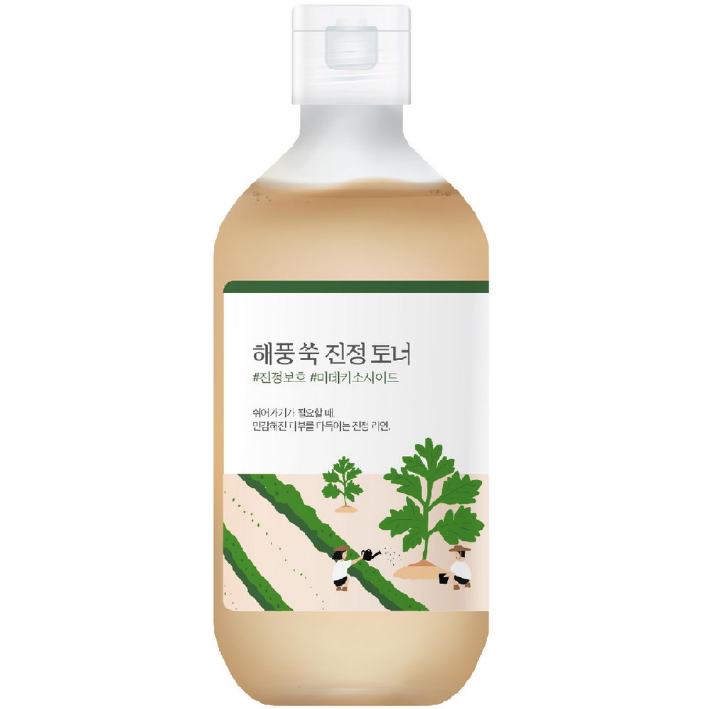 Заспокійливий тонер з морським полином ROUND LAB Mugwort Calming Toner 300 ml