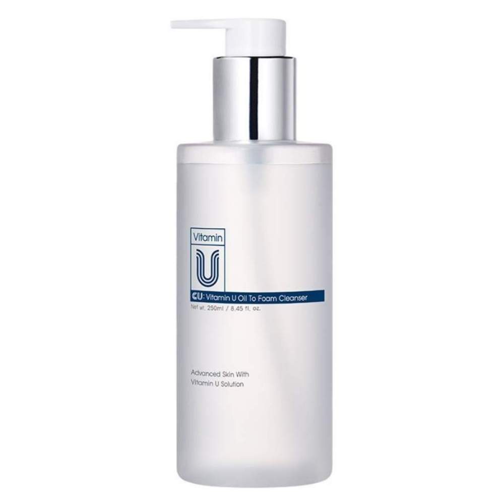Гідрофільний засіб для очищення чутливої шкіри з вітаміном U CU Skin Vitamin U Oil To Foam Cleanser 250 ml