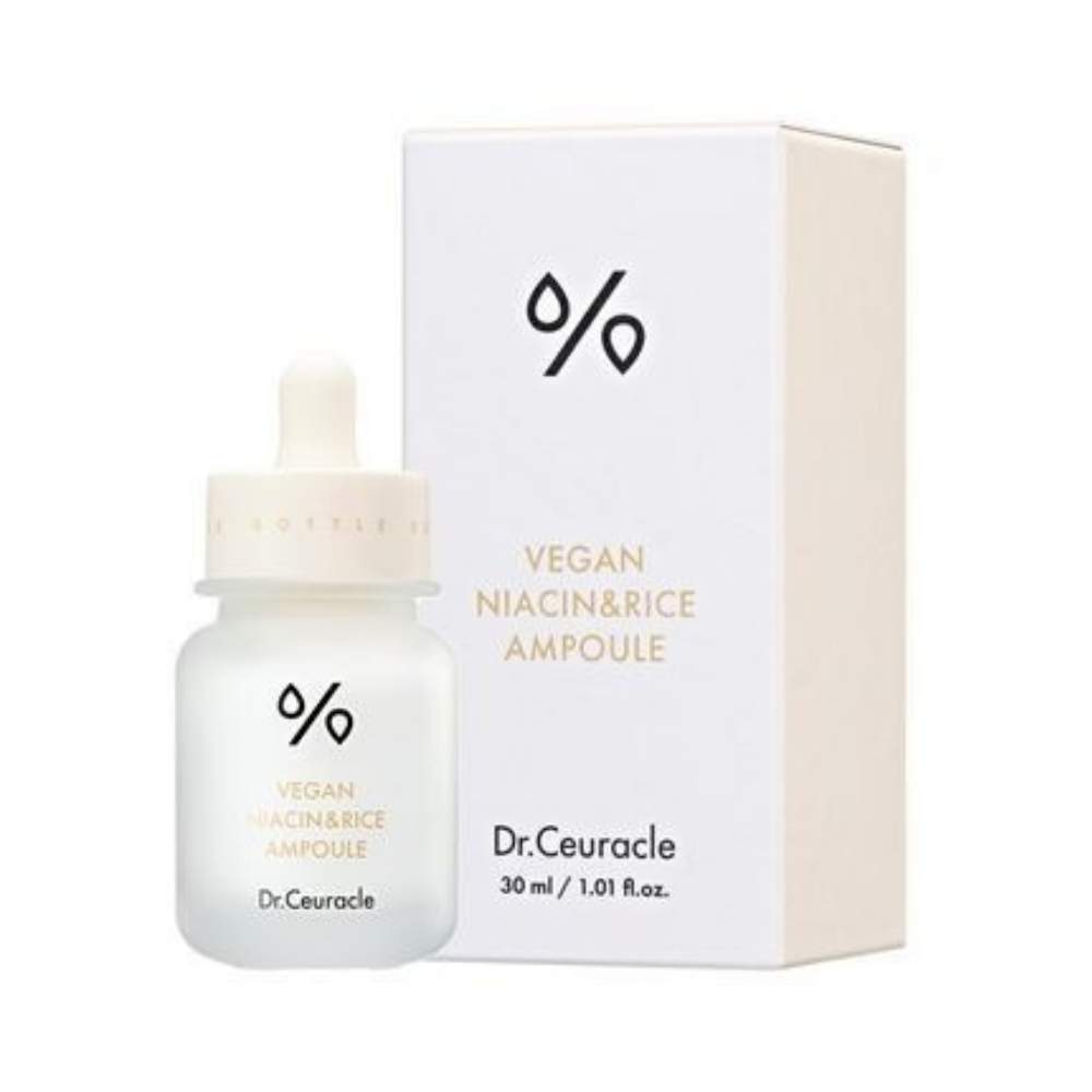 Ампульна сироватка для вирівнювання тону з ніацинамідом та екстрактом рису Dr.Ceuracle Vegan Niacin&Rice Ampoule 30 ml