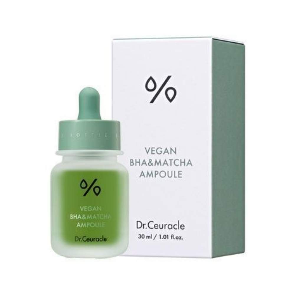 Ампульна сироватка з BHA кислотою та екстрактом чаю Матчa Dr. Ceuracle Vegan BHA&Matcha Ampoule 30 ml