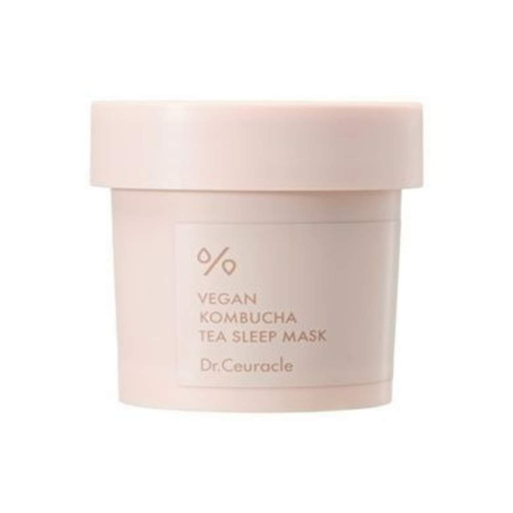 Веганська зволожуюча антиоксидантна маска для обличчя з екстрактом комбучі та бакучіолом Dr.Ceuracle Vegan Kombucha Tea Sleep Mask