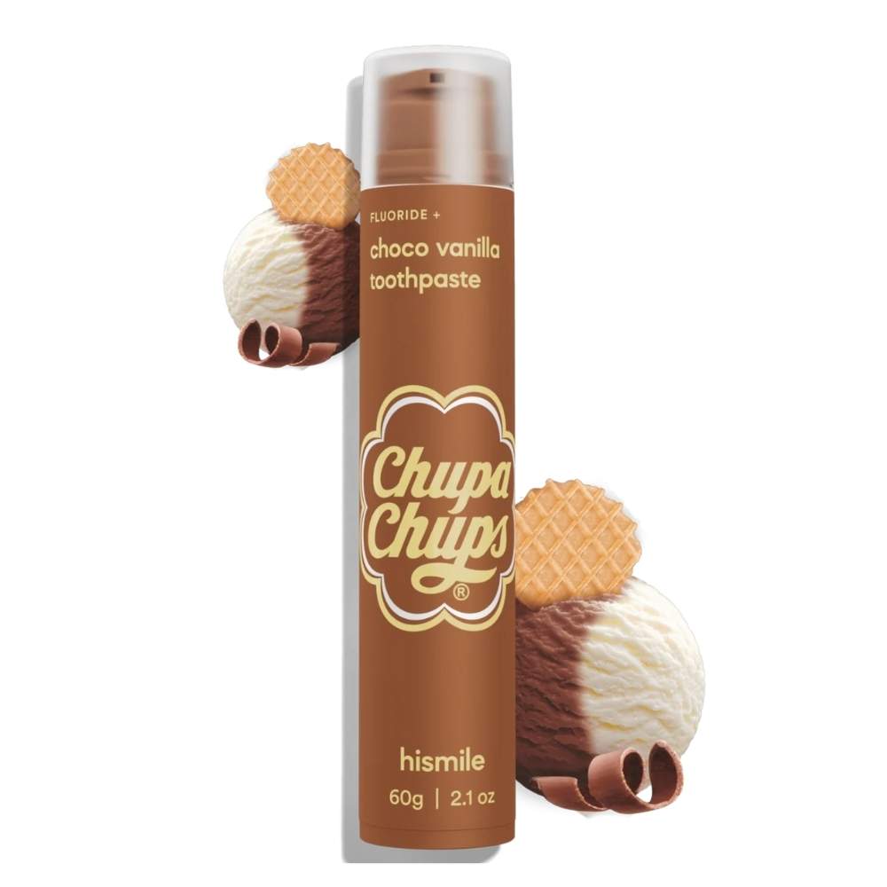 Зубна паста зі шоколадно-ванільним смаком Hismile Chupa Chups Choco Vanilla Toothpaste 60g