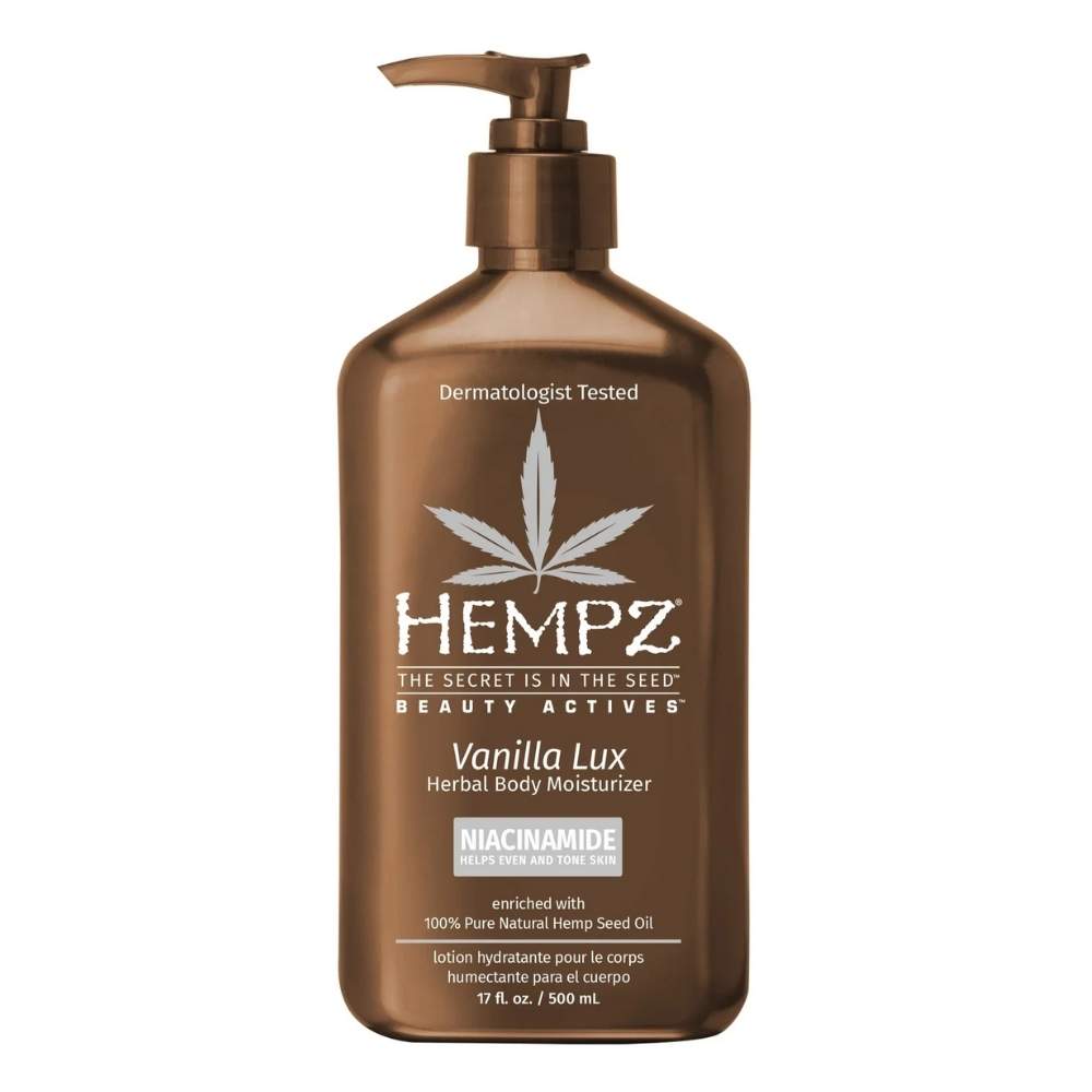 Молочко для тіла з ніацинамідом "Ваніль люкс" Hempz Vanilla Lux Herbal Body Moisturizer 500 ml