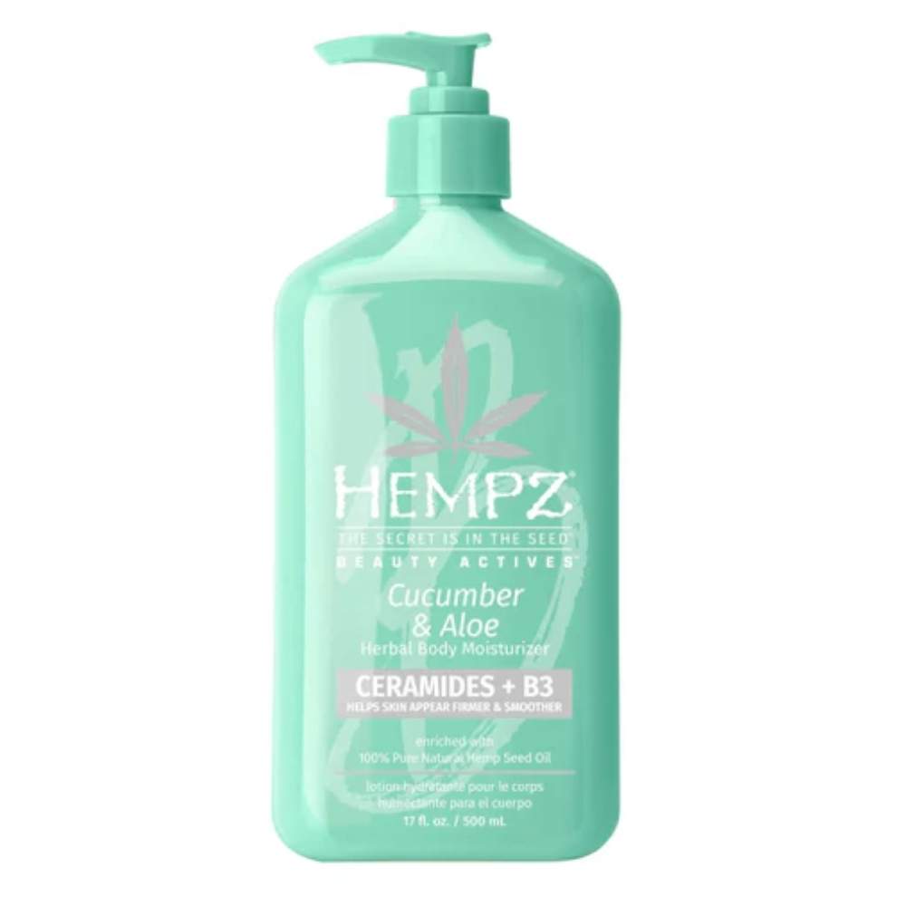 Молочко для тіла Hempz "Огірок, алое, цераміди + В3" Beauty Actives Cucumber & Aloe Moisturizer 500 ml