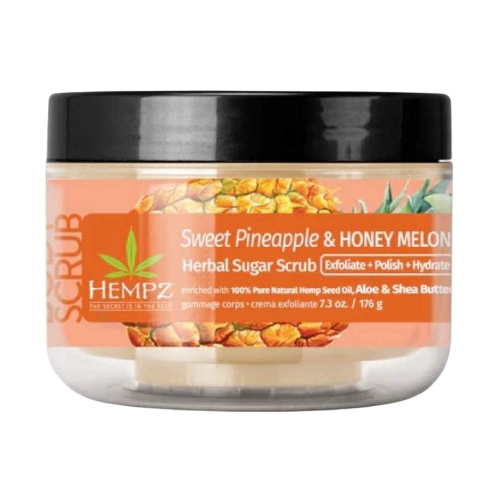 Скраб цукровий "Солодкий ананас та Медова диня" Hempz Sweet Pineapple & Honey Melon Herbal Sugar Scrub
