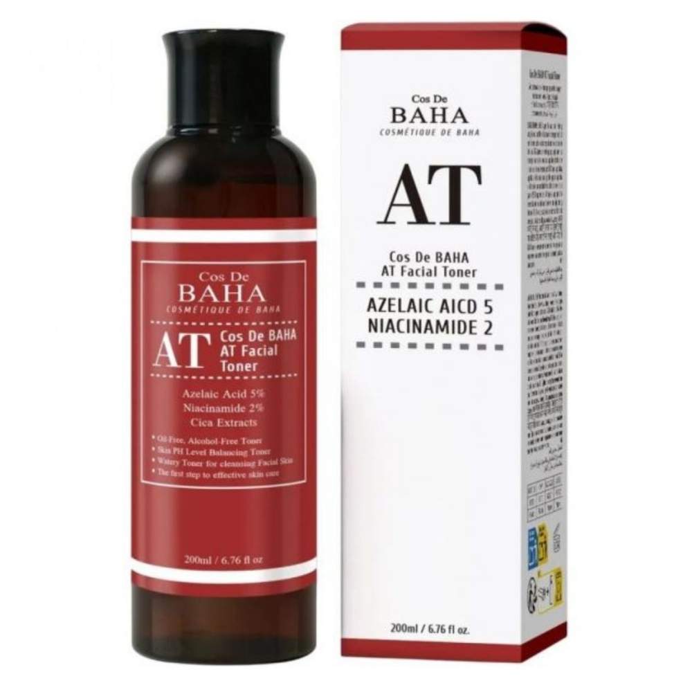Тонер для обличчя з азалеїновою кислотою Cos de Baha AT Facial Toner 200 мл