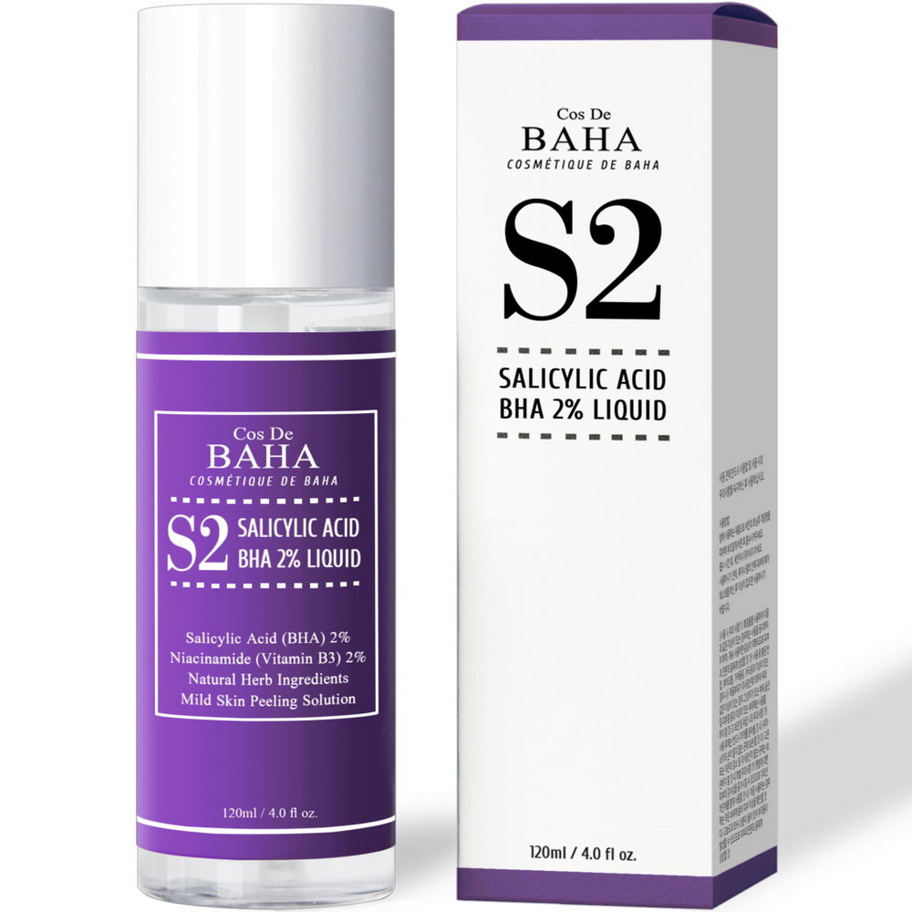 Тонік з саліциловою кислотою Cos De Baha Salicylic Acid BHA 2% Liquid 120 ml
